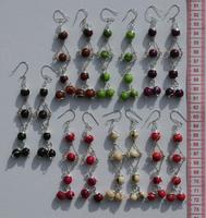 Color seed earrings