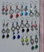Cat eye stone earrings