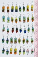 Glass earrings