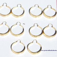 Round hoop earrings