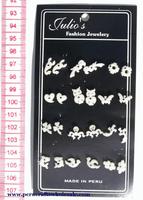White bone earrings