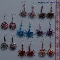 Color metal earrings