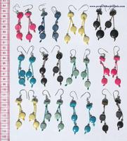 Tagua color earrings