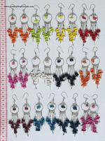 Boucles d'oreilles en alpaga