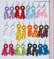 Color pearl earrings