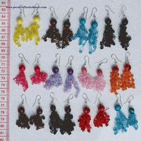 Seed pearls earrings