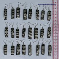 Brown ethnic earrings