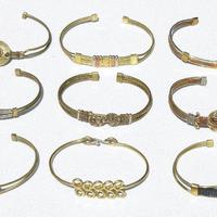 Yellow bangle bracelets