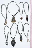Horn pendant necklaces