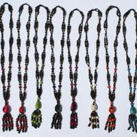 Brown seed tagua necklaces