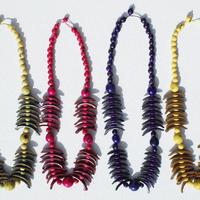 Color seed necklaces