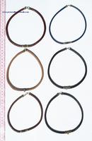 Leather choker necklaces