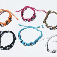 Color bracelets yin yang signs