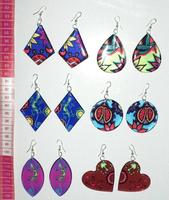 Big resina earrings