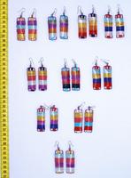 Long metal earrings