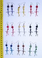 Earrings of human shape