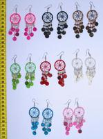 Spider netting earrings