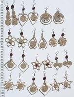 Boucles d'oreilles marron clair