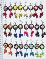 Boucles d'oreilles coco, fleurs