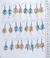 Bone and shell earrings