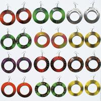 Round color earrings