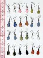 Stone drop earrings