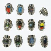 Rings with glass