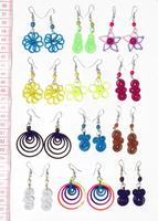 Colored earrings